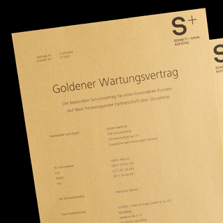 Goldener Wartungsvertrag